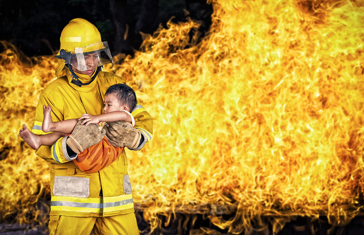 Картинка к "Кого будешь спасать при пожаре: ребенка или мужа?"