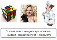 Картинка к "Психотерапию создают три момента: Пациент, Психотерапевт и Проблема"